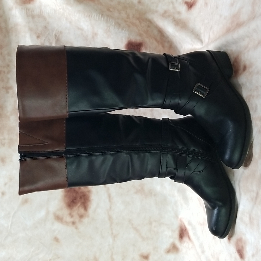 'Dakota' 2-tone boots